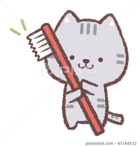 Toothbrush cat 65168532