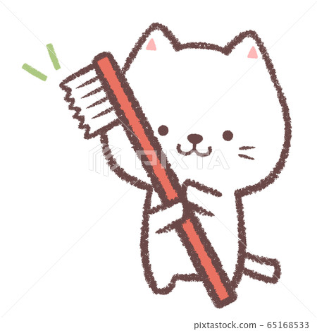 牙刷白貓 65168533