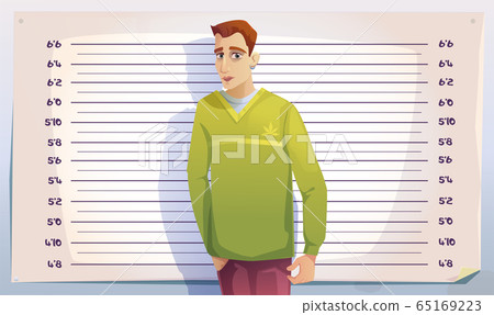 Criminal mugshot in police or prison 65169223