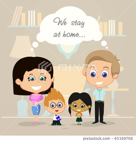 Family stay at home 65169708