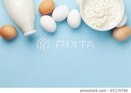 Dairy products, milk, cottage cheese and eggs Dairy products, milk, cottage cheese and eggs 65170766