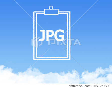 Notepad paper document cloud shape 65174675
