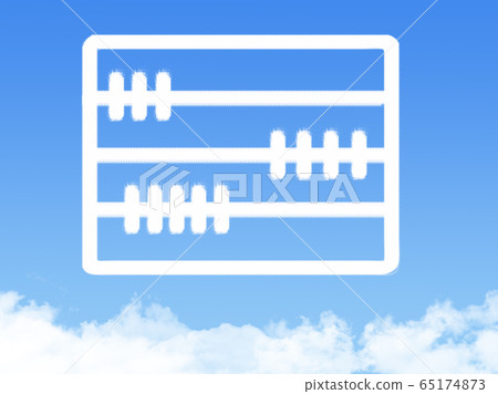 abacus cloud shape abacus cloud shape 65174873
