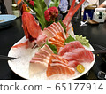 sashimi set sea bream salmon yellowtail  65177914