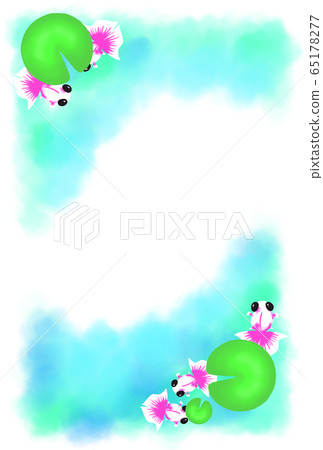 蝴蝶尾金魚背景（粉紅色） 65178277