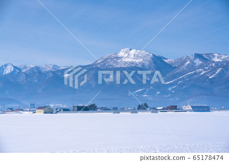 《Hokkaido》Nakafurano Town, Hokkaido snow scene 65178474