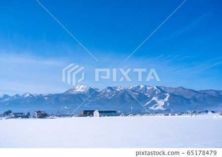 《北海道》北海道中富良野町雪景 65178479