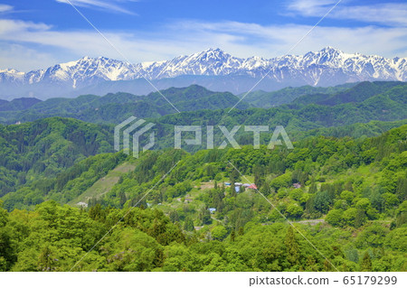 Northern Alps seen from Ogawa Alps Line, Ogawa Village, Kamisui District, Nagano Prefecture Northern Alps seen from Ogawa Alps Line, Ogawa Village, Kamisui District, Nagano Prefecture 65179299