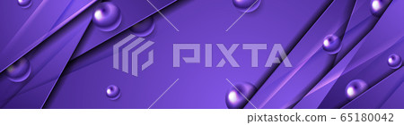 Hi-tech violet banner with glossy stripes and Hi-tech violet banner with glossy stripes and 65180042