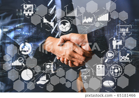 Data Analysis for Business and Finance Concept. 65181466