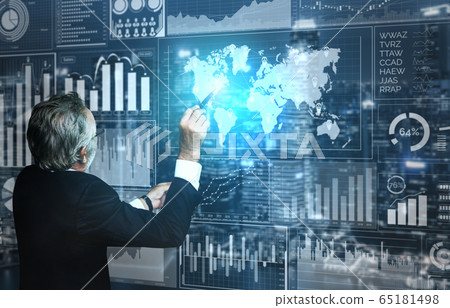 Data Analysis for Business and Finance Concept. 65181498