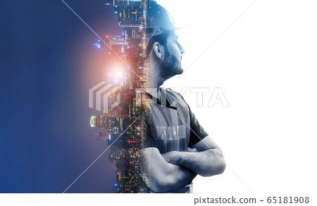 Future building construction engineering project. Future building construction engineering project. 65181908