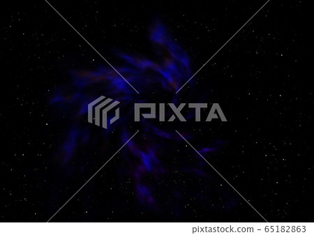 Star field in space and a nebulae. 65182863