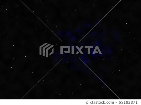 Star field and distant cold space nebula. 65182871