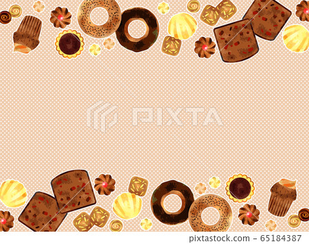 巧克力糖果插畫背景 65184387