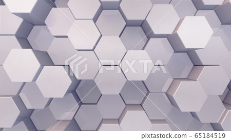 Simple background background hexagon hexagon... - Stock Illustration  [65184519] - PIXTA