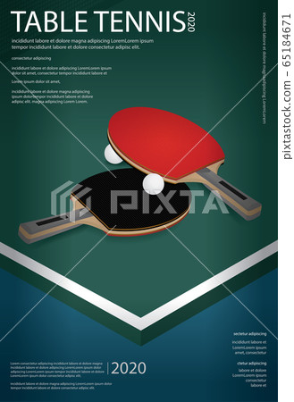 Pingpong Poster Template Vector Illustration 65184671