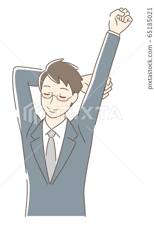 Men stretching 65185021