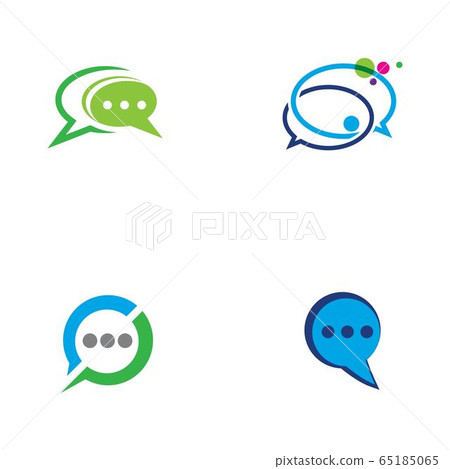 Speech bubble icon vector illustration - Stock Illustration [65185065 ...