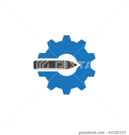Gun Illustration Template vector icon Gun Illustration Template vector icon 65185155