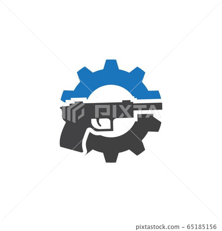 Gun Illustration Template vector icon Gun Illustration Template vector icon 65185156