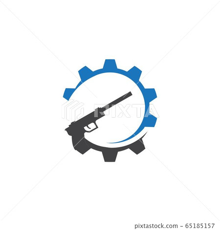 Gun Illustration Template vector icon 65185157