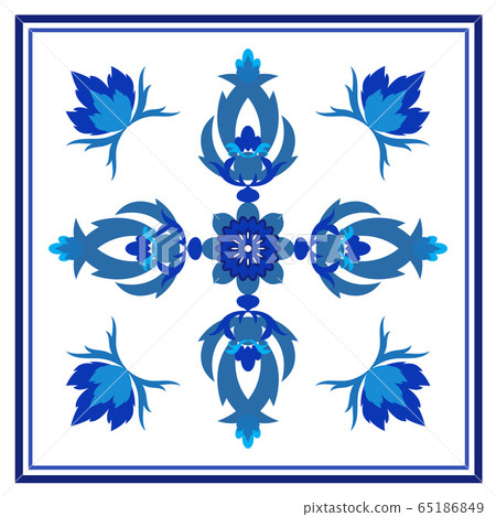 Azulejos portuguese traditional ornamental tile Azulejos portuguese traditional ornamental tile 65186849