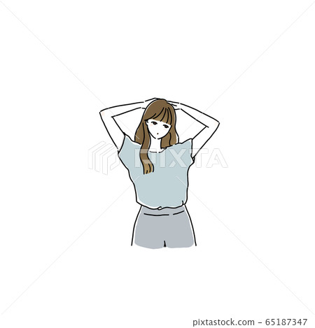 Laid back woman Laid back woman 65187347