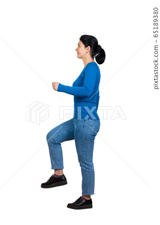 Full length side view of motivated, confident Full length side view of motivated, confident 65189380