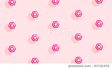 Creative pattern of pink rubber circles for... - Stock Illustration ...