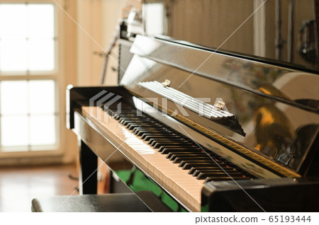 Cropped shot of Classical piano in a room with 65193444