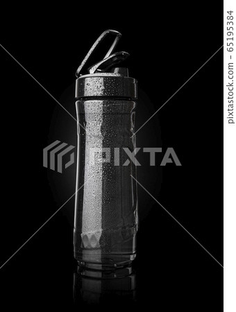 Sports bottle is covered with droplets Sports bottle is covered with droplets 65195384