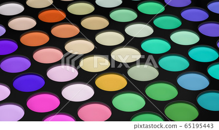 Colorful makeup eye shadow kit palette with 65195443