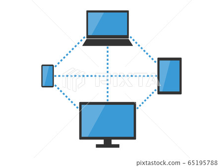 PC smartphone tablet digital network illustration PC smartphone tablet digital network illustration 65195788