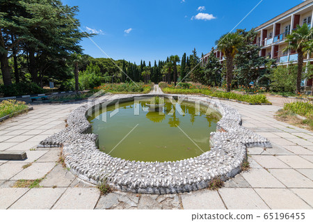 An Old abandoned sanatorium from Soviet times in Foros village, Crimea An Old abandoned sanatorium from Soviet times in Foros village, Crimea 65196455