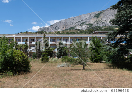 An Old abandoned sanatorium from Soviet times in Foros village, Crimea An Old abandoned sanatorium from Soviet times in Foros village, Crimea 65196458