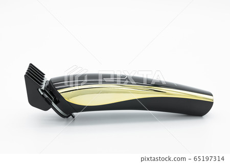 Close-up view of the cordless electric hair clipper isolated on the white background 65197314