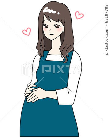幸福的懷孕女人 65197798