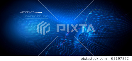 Vector illustration smooth lines in dark blue color background. Hi tech digital technology concept. Abstract futuristic, shiny lines background Vector illustration smooth lines in dark blue color background. Hi tech digital technology concept. Abstract futuristic, shiny lines background 65197852