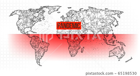 World map novel pandemic coronavirus COVID-2019. Epidemic spread by country on a white background. Analysis and study of a new virus. The invention of a vaccine against the 2019-nCoV. Vector World map novel pandemic coronavirus COVID-2019. Epidemic spread by country on a white background. Analysis and study of a new virus. The invention of a vaccine against the 2019-nCoV. Vector 65198530