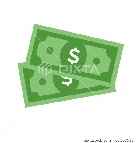 Vector Dollar sign, money dollar icon - currency dollar bill symbol. 65198536