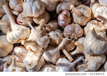 Dry garlic heads Dry garlic heads 65199410