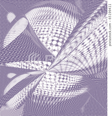 Geometric abstraction of blue and white 65199411