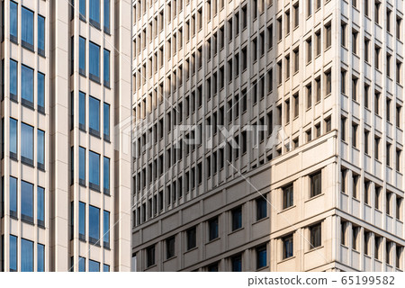 Full frame pattern of windows in office building. Abstract background 65199582