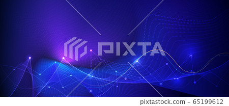 Vector illustration molecule,Connected lines with dots,technology on blue background. Abstract internet network connection design for web site.Digital data,communication,science and futuristic concept Vector illustration molecule,Connected lines with dots,technology on blue background. Abstract internet network connection design for web site.Digital data,communication,science and futuristic concept 65199612