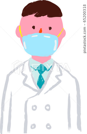 Doctor wearing an N95 mask 65200318