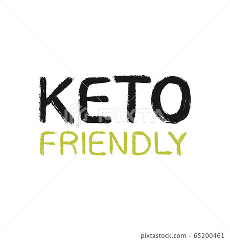 Keto friendly hand drawn vector lettering 65200461