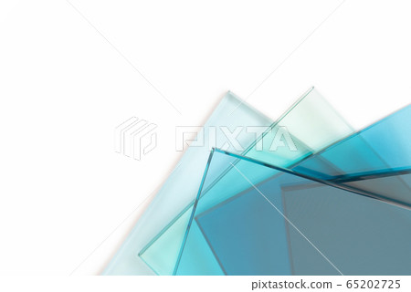 Sheets of glass from a factory manufacturing 65202725