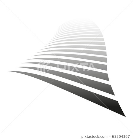 Lines on white background. Diminishing perspective Lines on white background. Diminishing perspective 65204367