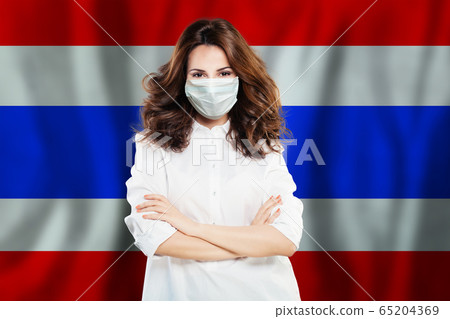 Optimistic doctor in protective mask Optimistic doctor in protective mask 65204369